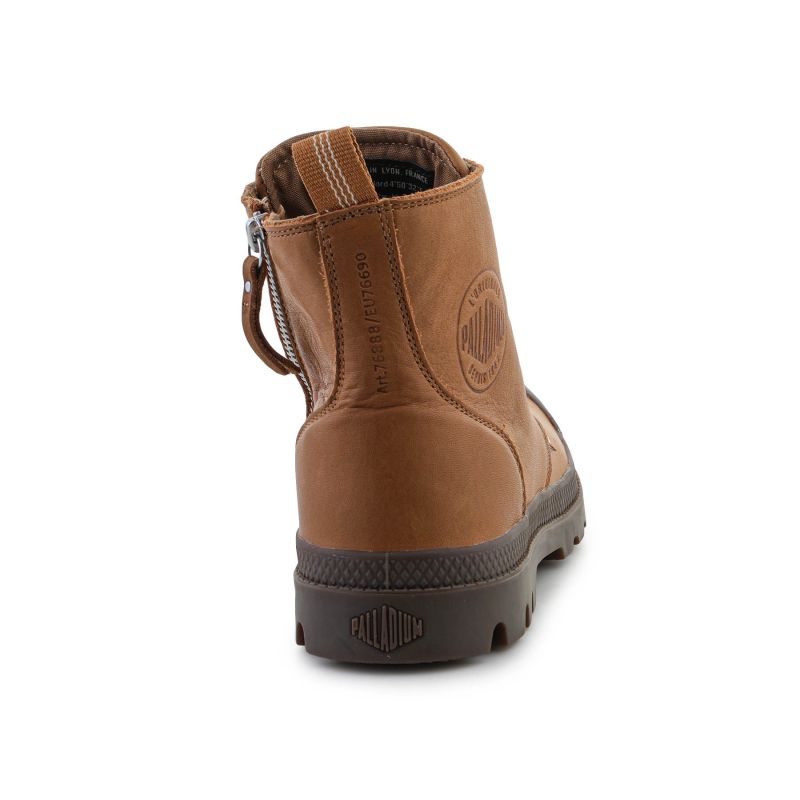 Palladium Pampa Zip Lth Ess U shoes 76888-252-M Dear Brown Cipő