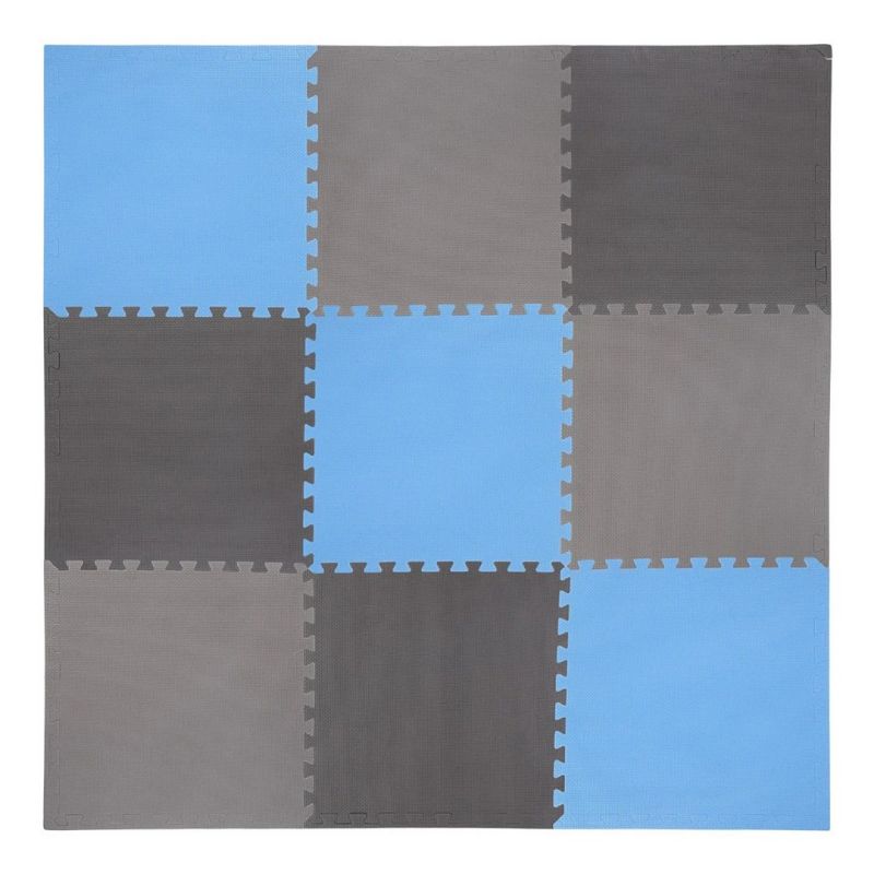 One Fitness Multipack MP10 puzzle mat blue-gray 9 pieces 10 mm szürke edzőfelszerelés 17-63-083