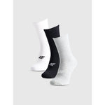Women's Casual Ankle Socks (SET OF 3) 4F 4FWMM00USOCF474-90S zokni