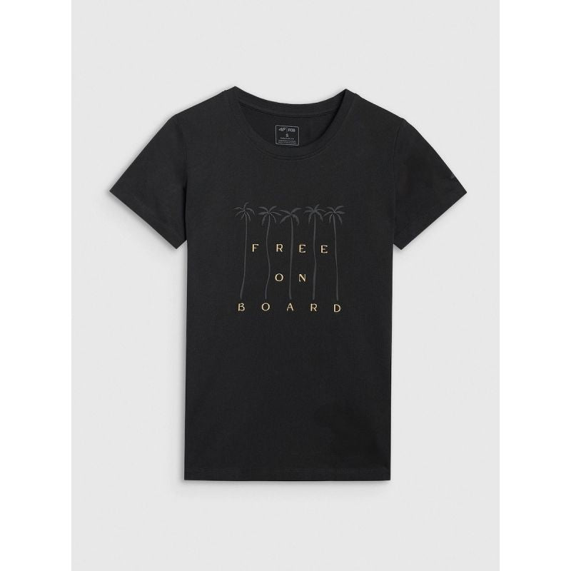 4F Women's regular printed T-shirt póló 4FRSS25TTSHF3162-20S
