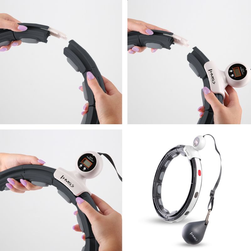 HMS Hhm15 Hula Hop Black With Magnet And Weight + Counter fekete pulóver 17-44-583