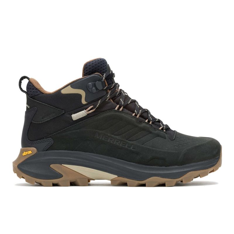 Merrell Moab Speed 2 LTR Mid WP Hiking Shoes - Black fekete shoes, military 607796