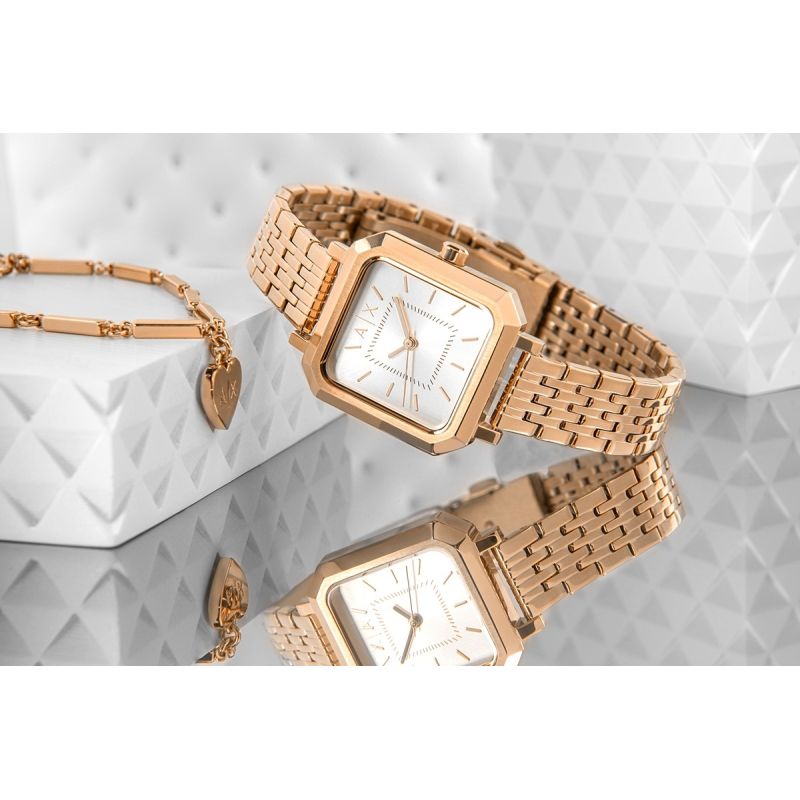 Women's Watch + Bracelet ARMANI EXCHANGE AX7164SET + BOX karszalag