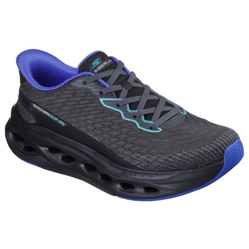 Skechers Men's Max Cushioning Glide-Step SAPPHIRE 220425 BKBL Athletic utcai cipő 220425BKBL