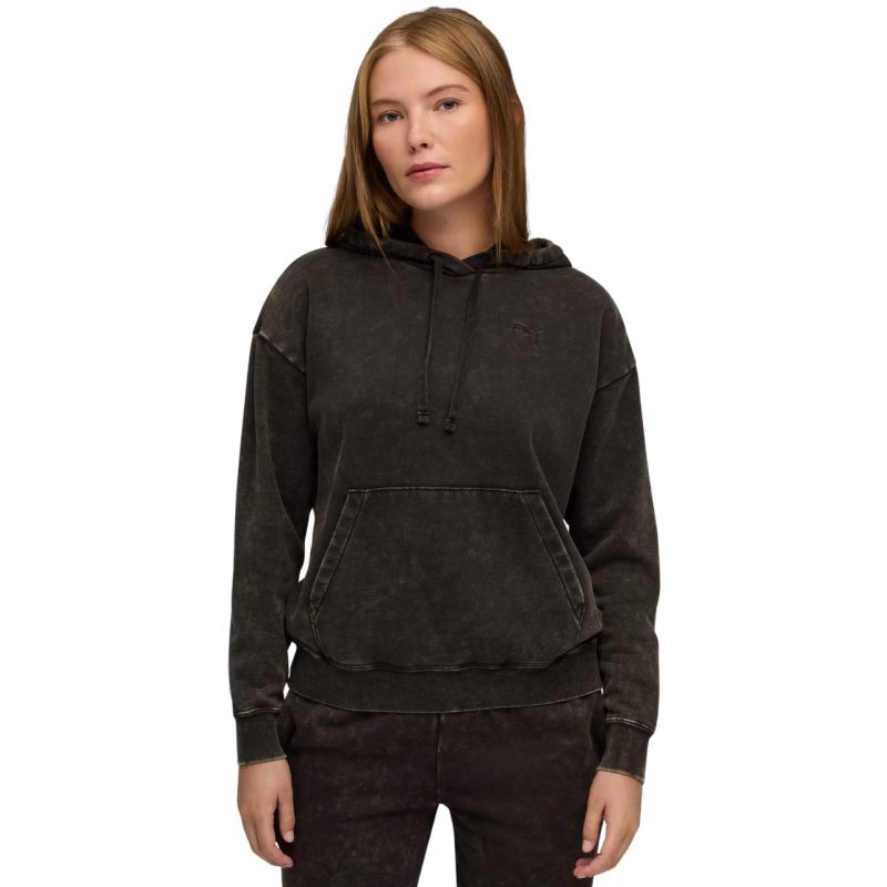 Puma ESS Elevated Relaxed Wash Hoodie W 688103 01 Pulóver