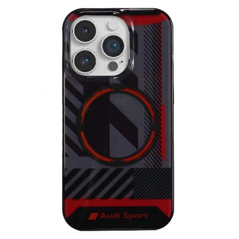 Audi IML Sport MagSafe Case iPhone 14 Pro 6.1" /black hardcase AU-IMLMIP14P-RSQ/D2-BK fekete pulóver