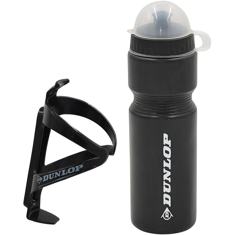 Dunlop 750ml Bicycle Bottle With Cage Black fekete kulacs GSP-275085