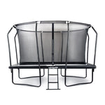 VIRTUFIT PREMIUM TRAMPOLINE WITH SAFETY NET 244 x fekete védőfelszerelés