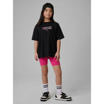 4F Girls' loose T-shirt with print 158/164 póló