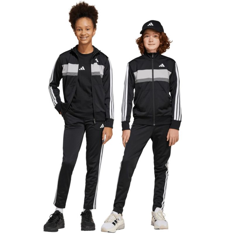 adidas Seasonal Essentials Tiberio 3-Stripes Tricot Jr Tracksuit JY0509 edzőruha