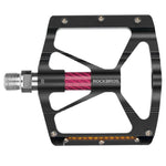 Rockbros Aluminum Reflective Platform Bicycle Pedals - Black