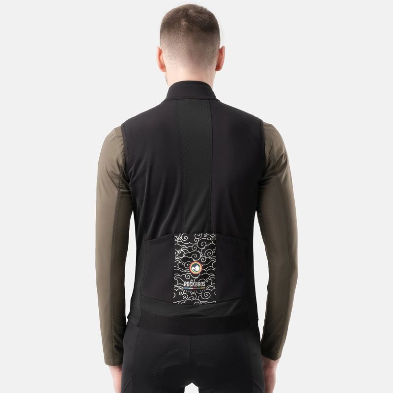 Rockbros ROAD TO SKY windproof vest insulated L - black l \ czarny vests