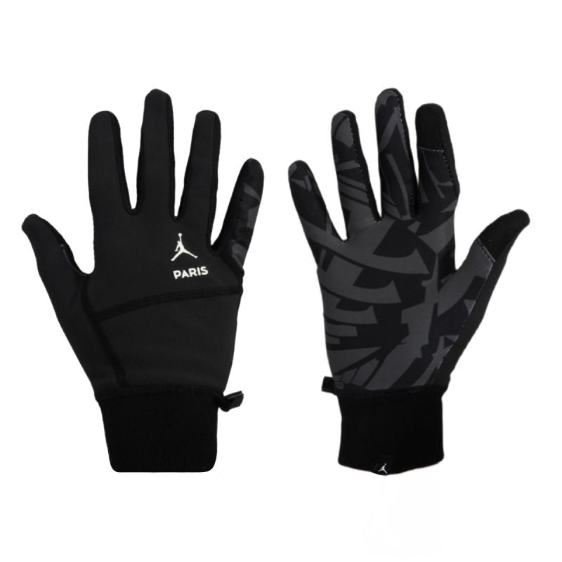 Paris Saint-Germain Air Jordan Paris Hyperstorm Fleece PSG Unisex Winter Gloves - fekete kesztyű
