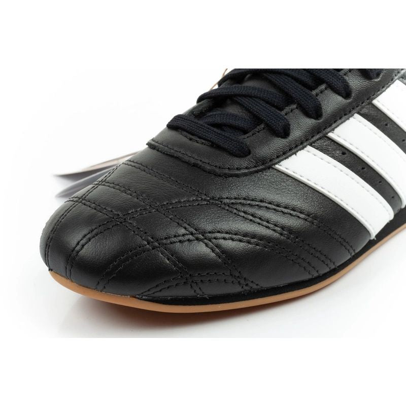 Adidas women's sports shoes Taekwondo Lace black fashionable leather