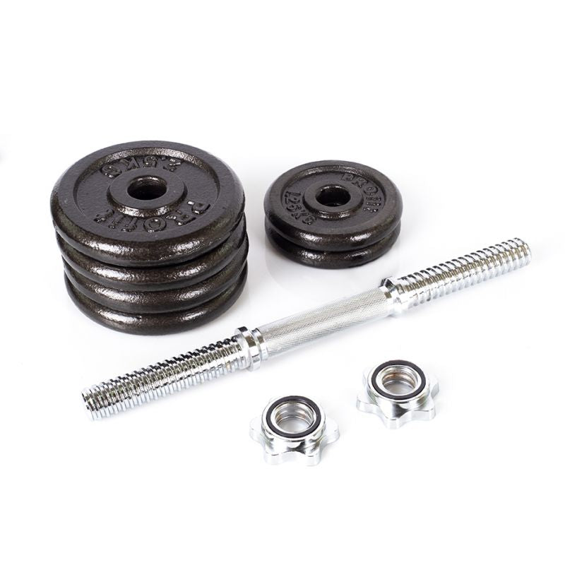 PROfit cast iron dumbbells 10kg DK 4126 Edzőfelszerelés
