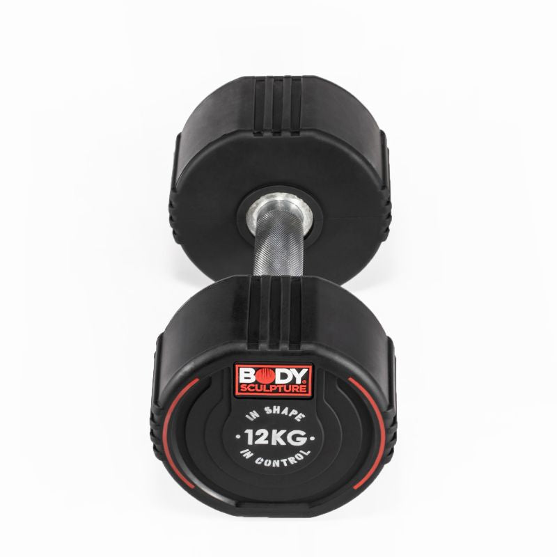 Body Sculpture TPU dumbbell BW 133 12 KG fekete edzőfelszerelés BW13312KG