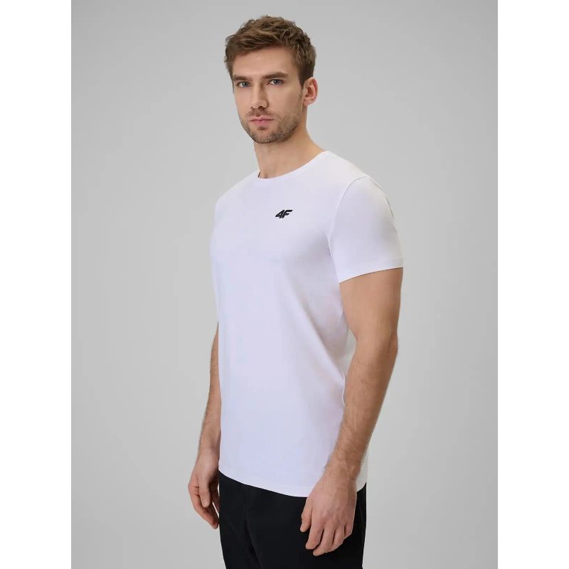 4F Men's plain cotton T-shirt 5xl 4FWMM00TTSHM3340-10S