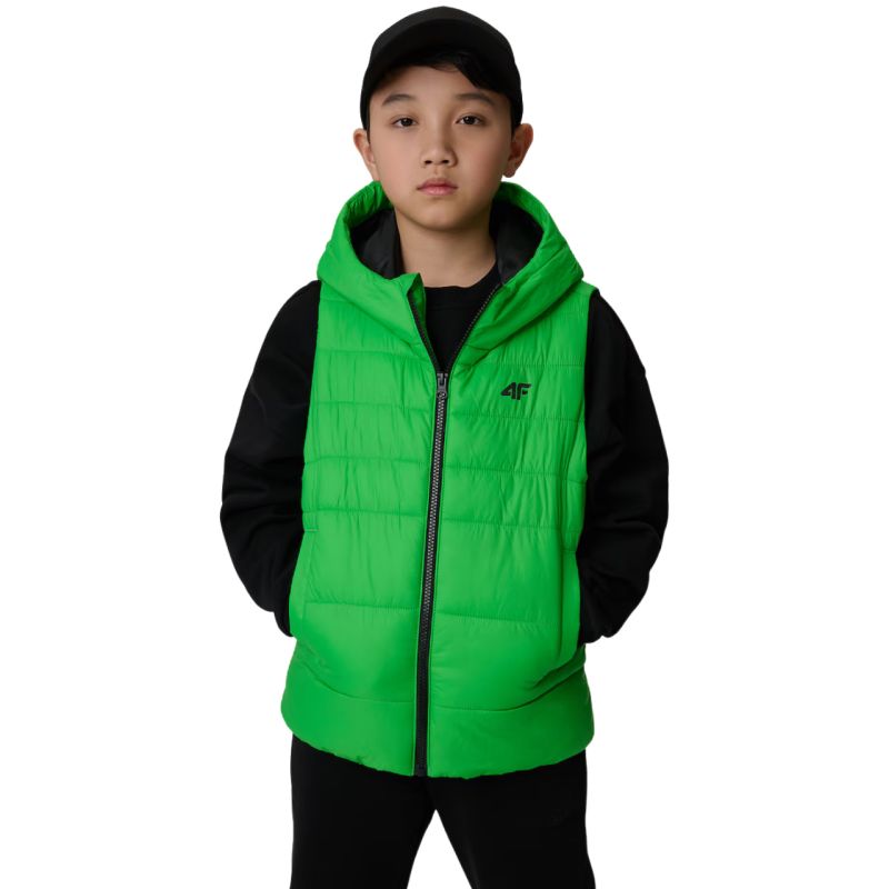 Boy's vest 4F M313 4FJWSS26TVJAM313 41S zöld clothing