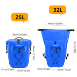 Rockbros 30140022004 Waterproof Bicycle Bag 25-32L - Blue