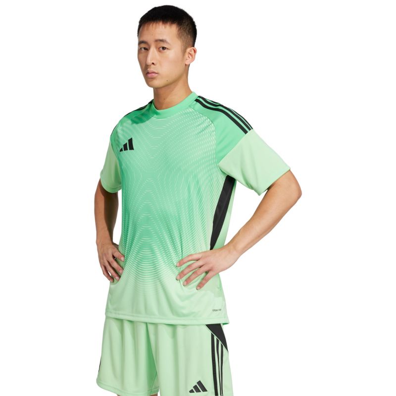 adidas Tiro 25 Competition Jersey Short Sleeve Men's Goalkeeper Jersey Green JI9716 Ruházat