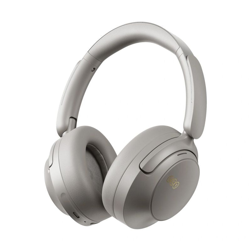 head QCY H3S Wireless On-Ear Headphones with LDAC and ANC Noise Cancellation - Gray szary headsets
