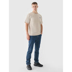 Men's oversized printed T-shirt 4F 4FRSS24TTSHM2535-83S póló