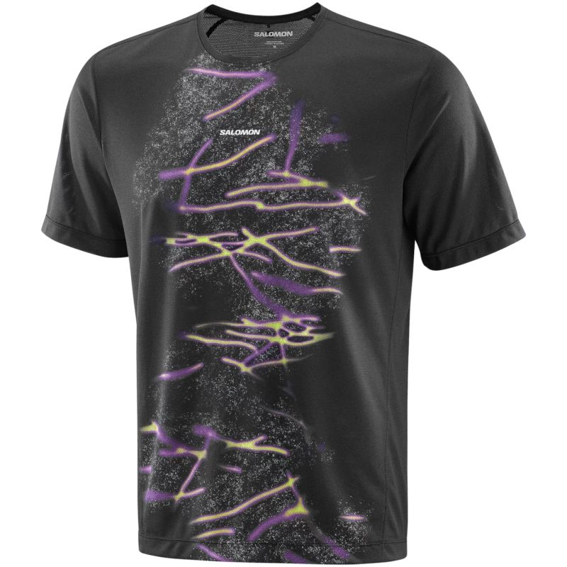 Salomon SHKout Core Graphic Tee fekete póló