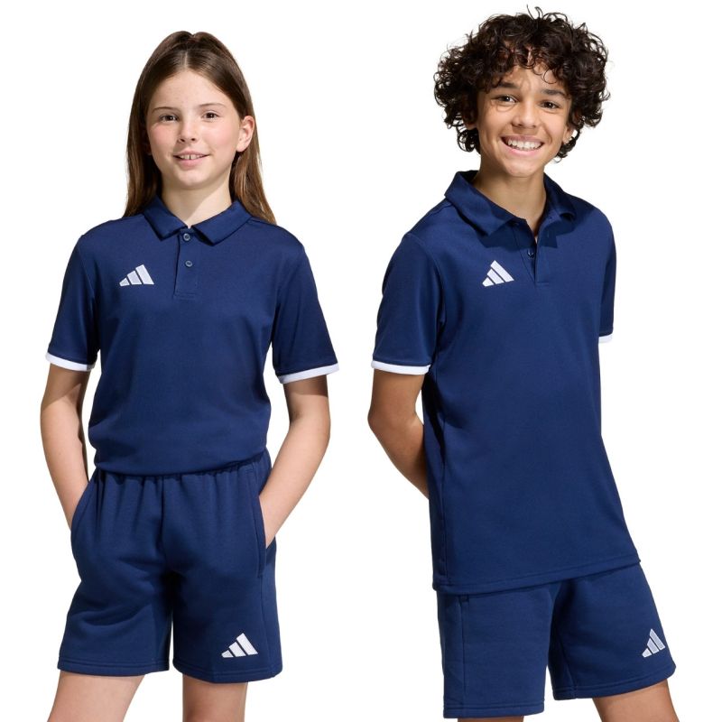 adidas Entrada 26 Navy Blue Kids' T-shirt JZ6627 104cm póló