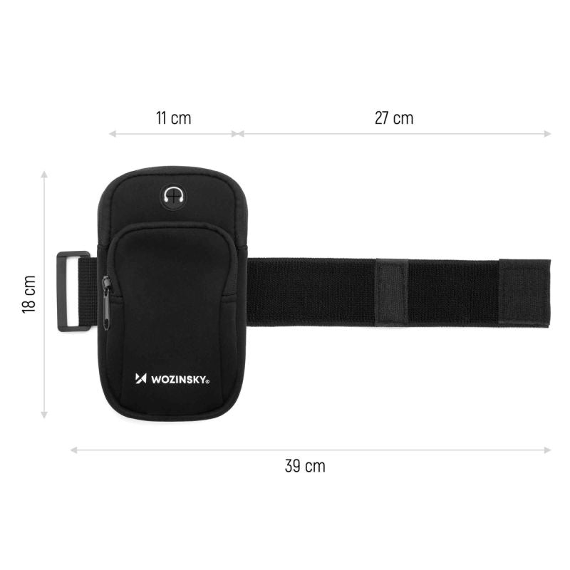 Wozinsky Running Armband Black ( ) czarny elektronika 5907769306815-93060