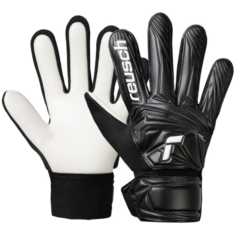 Reusch Attrakt Starter Solid Junior Gloves 56 72 514 fekete kapuskesztyű
