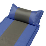 NILS CAMP NC4349 Self-Inflating Mat with Pillow Blue-Gray