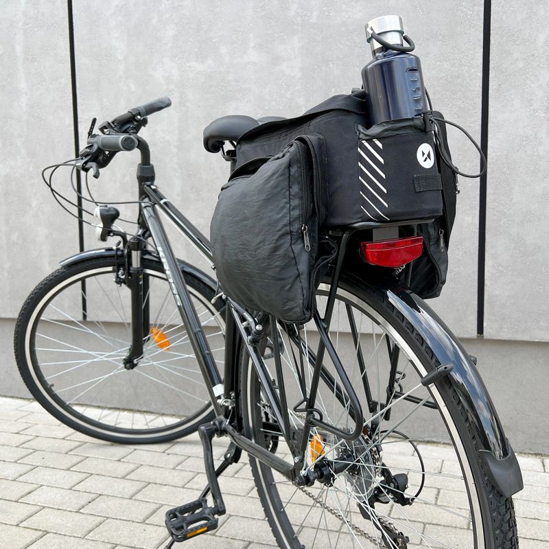Wozinsky Bike Pannier Rack with Shoulder Strap 9L (Rain Cover Included) Black ( ) fekete táska 304004-63973