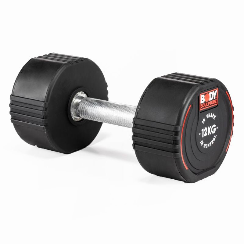 Body Sculpture TPU dumbbell BW 133 12 KG fekete edzőfelszerelés BW13312KG