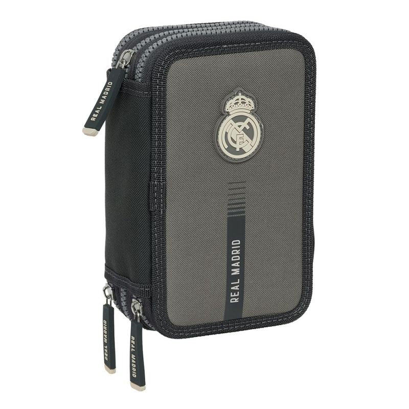 Real Madrid double filled pencil case with accessories 28 pcs wielokolorowy tolltartó