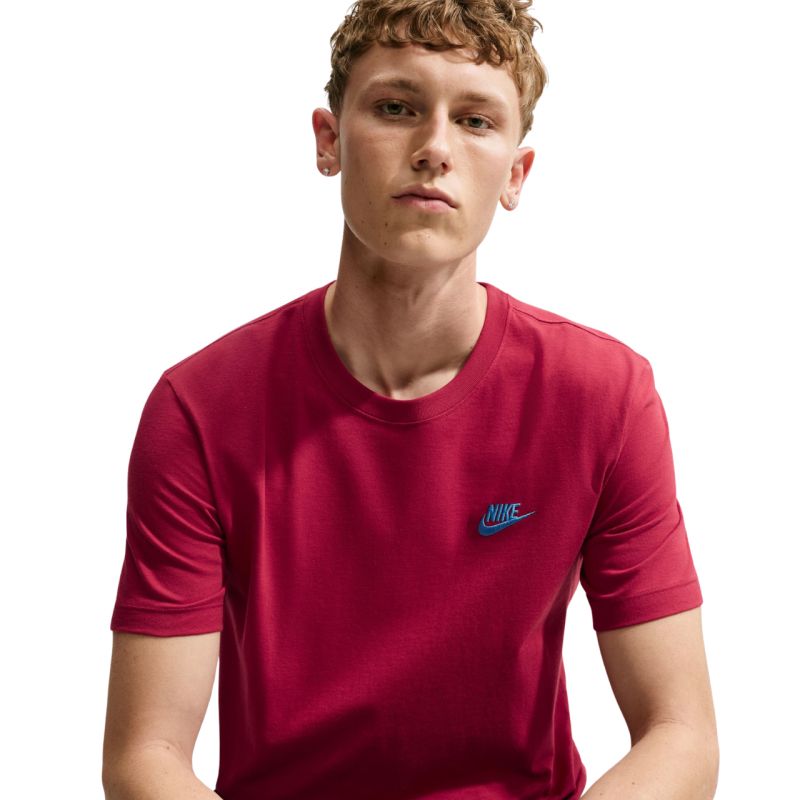 Nike Club Tee Men's T-Shirt piros póló AR4997608