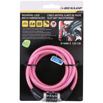 Dunlop spiral bicycle lock, code 0.6x120 cm rózsaszín kiegészítő 2029221