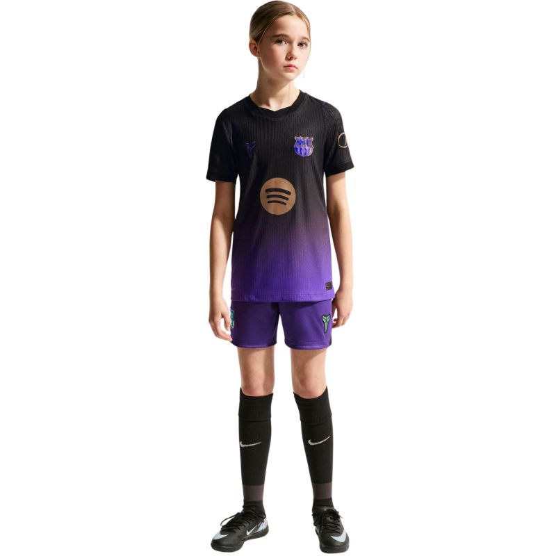 Nike FC Barcelona 2026/27 Match Away Kids' Jersey Black and lila ruházat II1852505