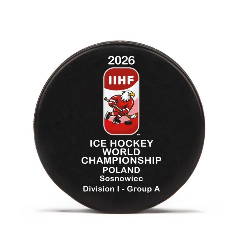 IIHF World Championship IA Sosnowiec 2026 puck