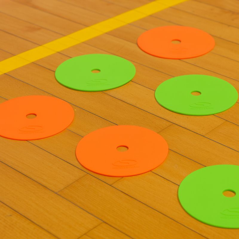 Smj Flat field markers - round 15 cm - 6x green 6x orange sport ZPO-OG Kiegészítő
