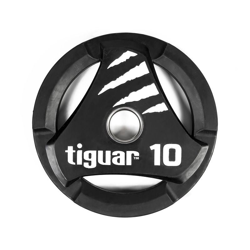 Tiguar PU Olympic plate 10 kg fekete kiegészítő TI-WTPU01000