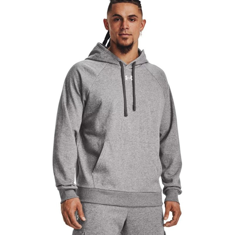 Under Armour Men’s Rival Fleece Hoodie sweatshirt grey 1379757 025 szürke férfi kapucnis pulóver 143587XL