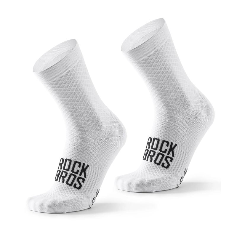 Rockbros 49210016001 ROAD TO SKY Cycling Socks 39-42 cm - White 39-42 cm \ biały ruházat
