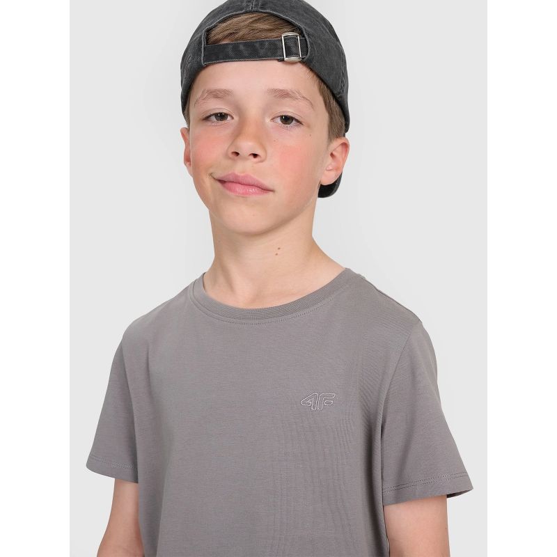 4f Boy's regular plain T-shirt 4FJRAW25TTSHM3260-22S Ruházat