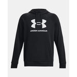 Under Armour Rival Fleece Logo Hoodie – black/white fekete kapucnis pulóver 595960