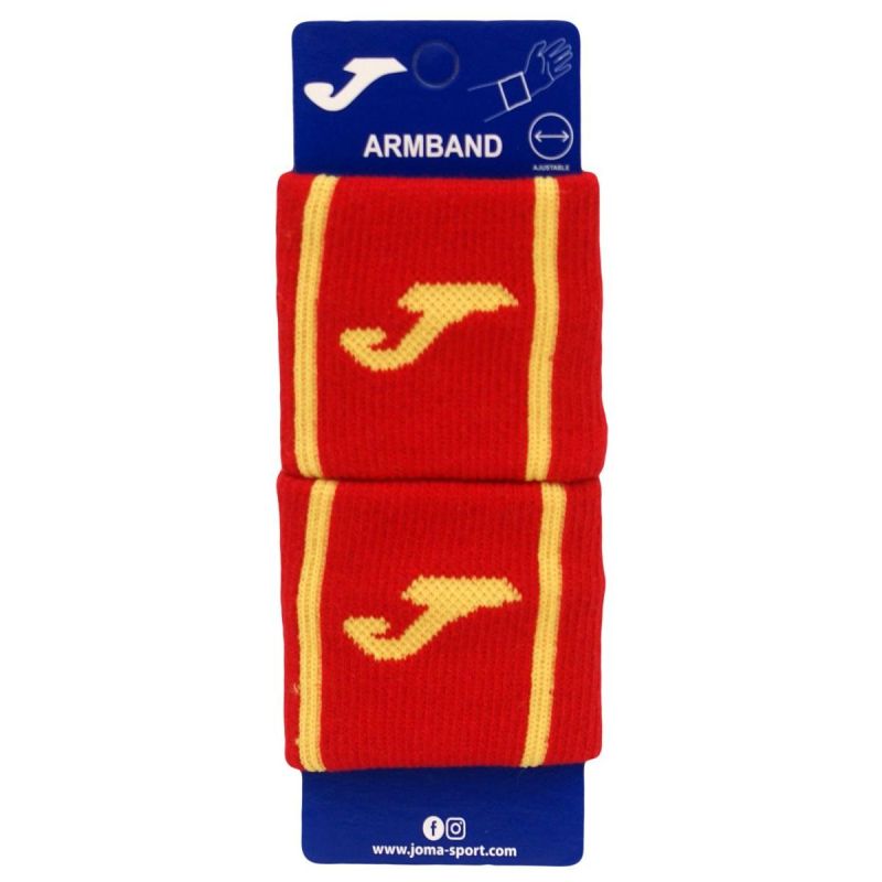 Joma Game Double Wristband Red Yellow sárga csuklószorító