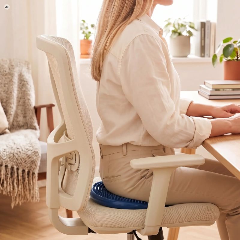 Spokey Double-Sided Balance Cushion with Pump FIT SEAT 32, 5 cm zokni SPK-947368