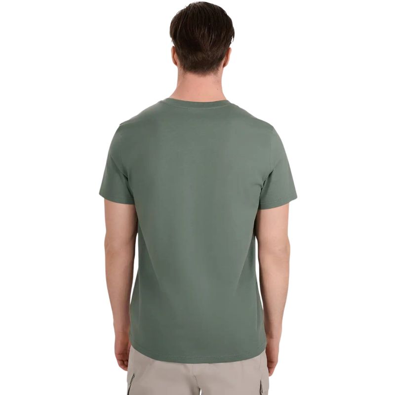 4f Men's T-shirt M2441 green 4FWAW25TTSHM2441 41S Ruházat