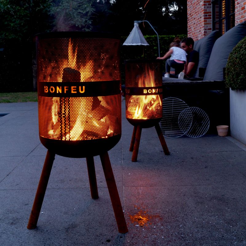 Bonfeu garden fire pit Bonves 45 basket black fekete póló