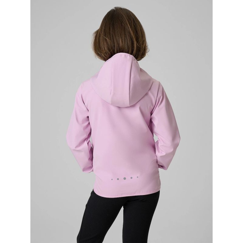 Girls' softshell jacket, windproof membrane 5000, 4F 4FJWSS26TSOFF478-47S kabát
