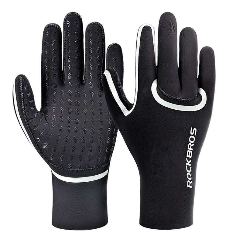 Rockbros Full Waterproof Cycling Gloves, Size: L/XL - Black l || xl kesztyű